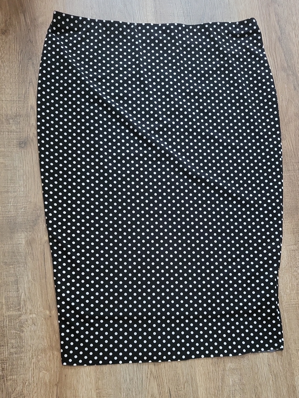 Alfani Black and White Polka Dot Midi Skirt